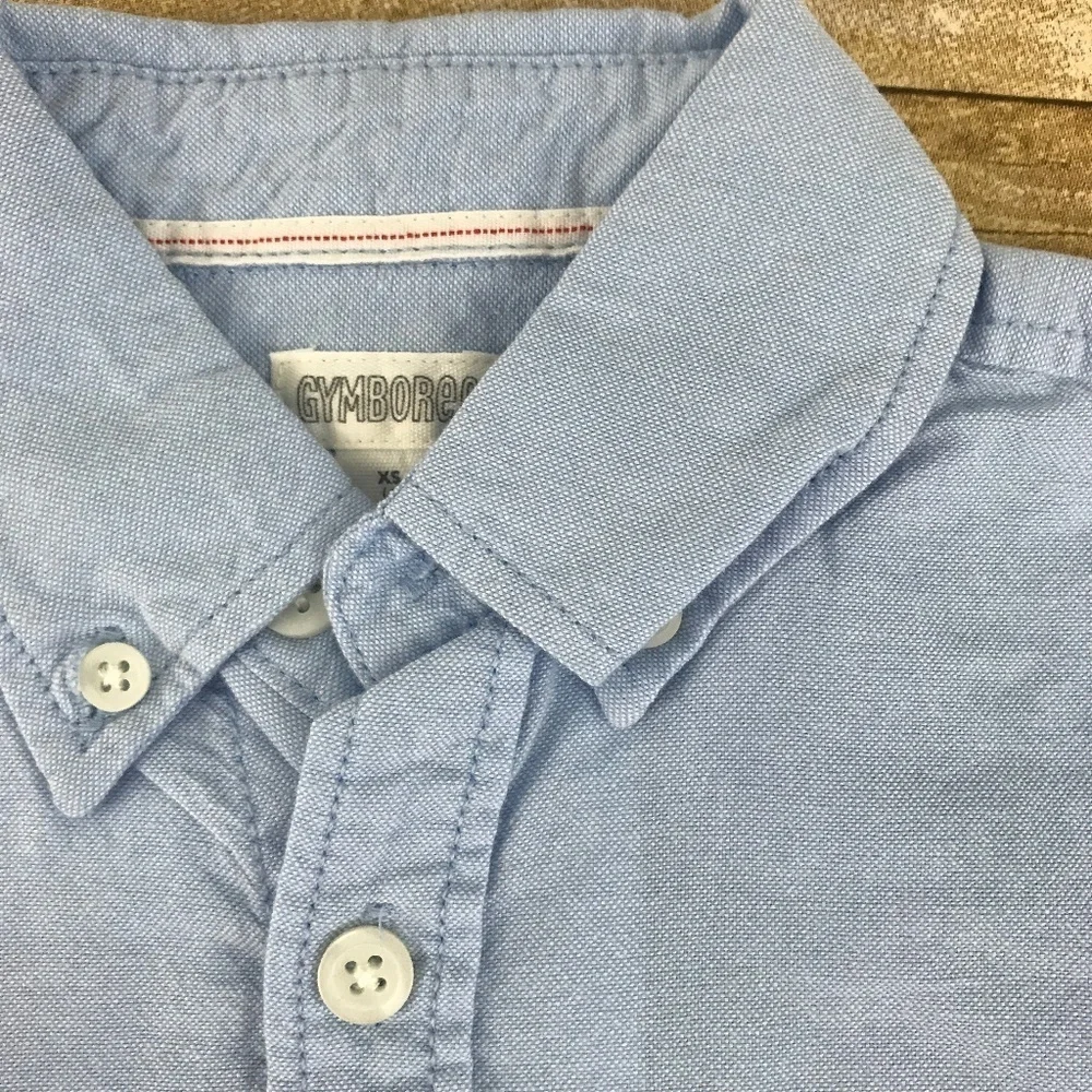 Gymboree Boys Oxford Button‎ Down Shirt Blue NWT